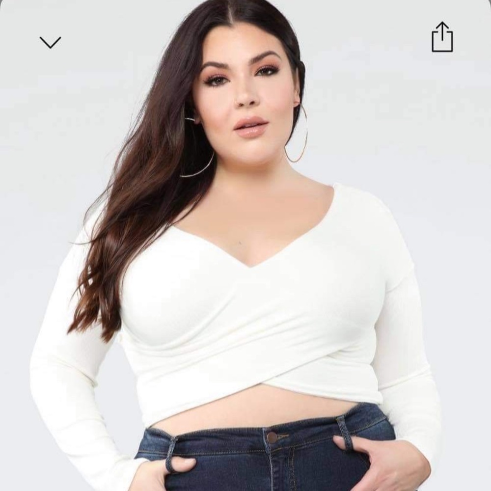 Myina criss cross top- FASHION NOVA